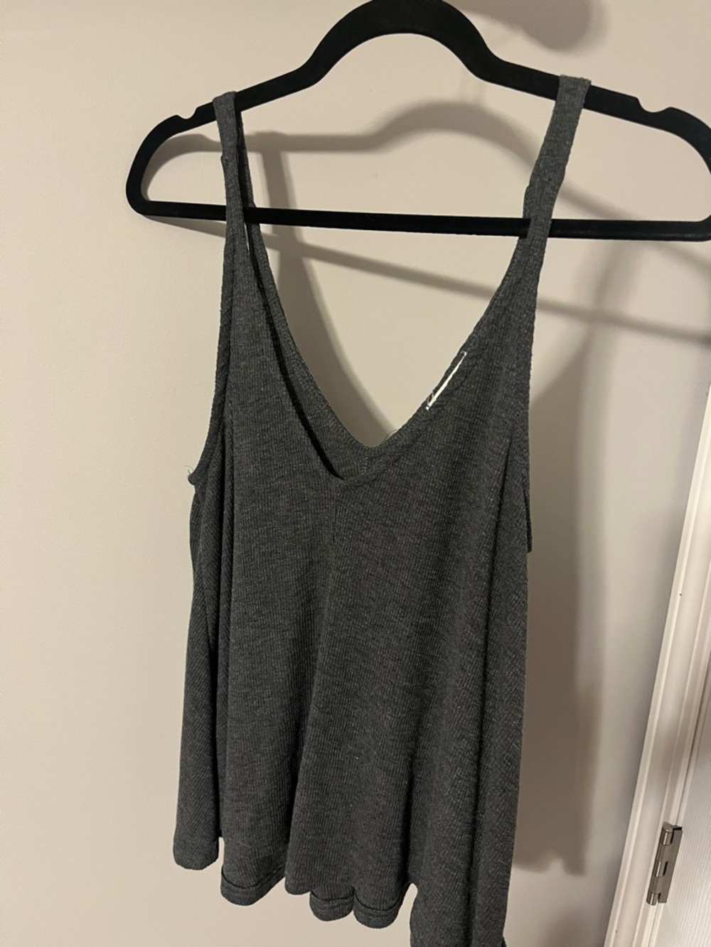 Women’s Charcoal Gray V-Neck Tank Top